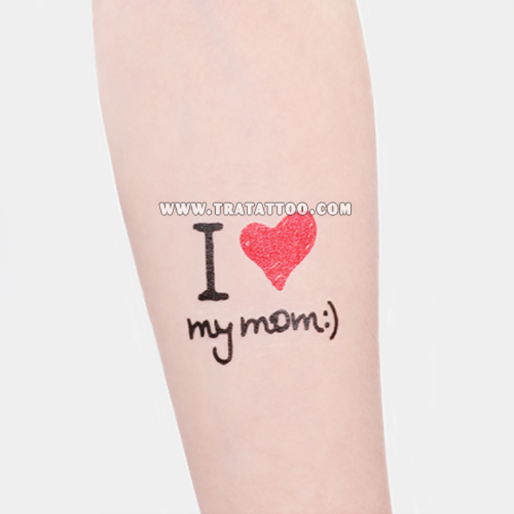 Тату-стікер "I love my Mom"