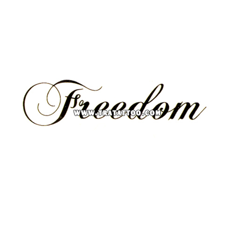 Тату-стікер "Freedom"