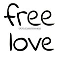 Тату-стикер "Free Love"