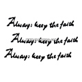 Тату-стикер "Faith"