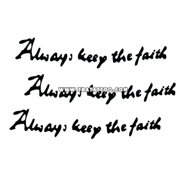 Тату-стикер "Faith"