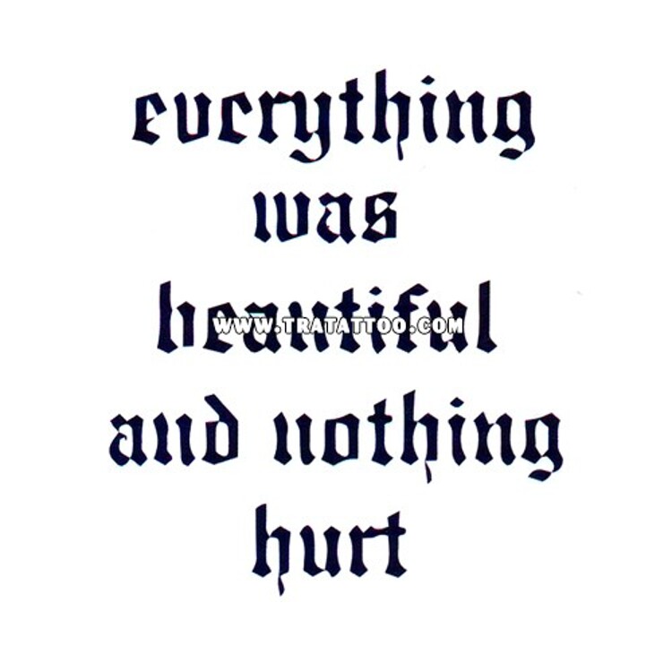 Тату-стікер "Everything"