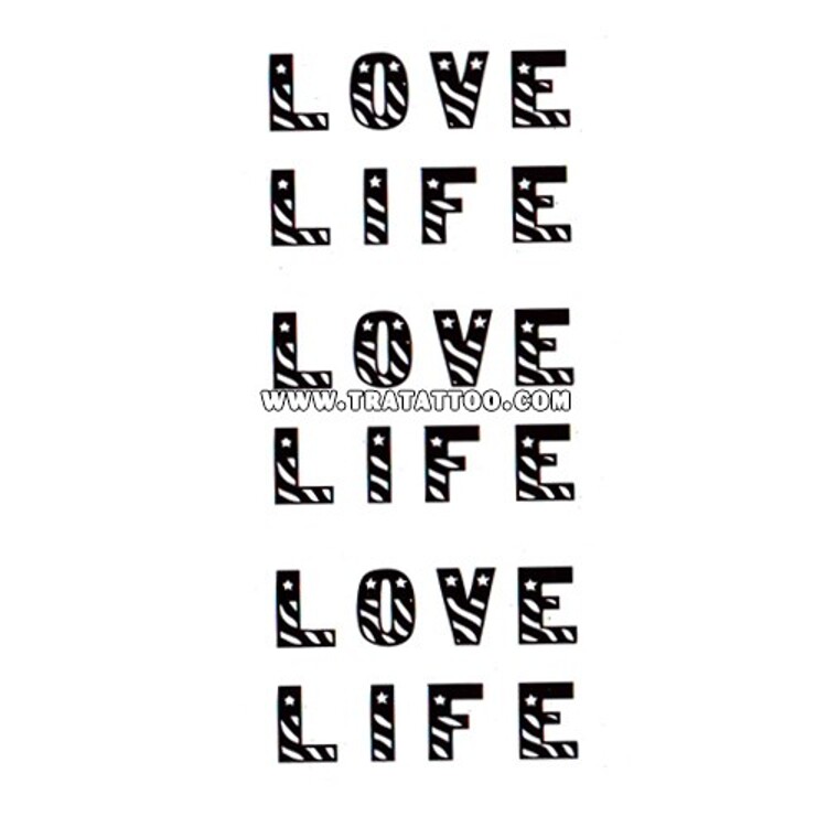 Тату-стикер "LIFE"