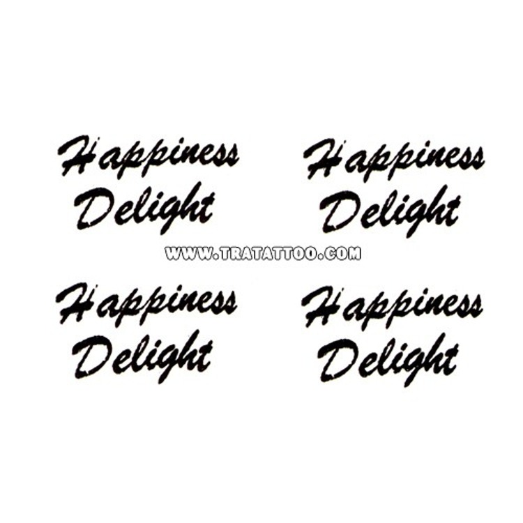 Тату-стикер "Happiness"