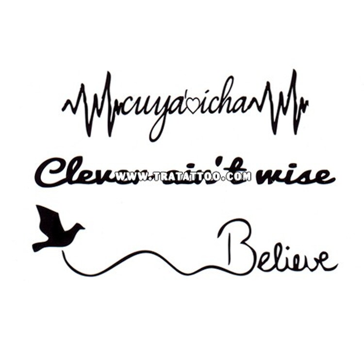 Тату-стікер "Believe"