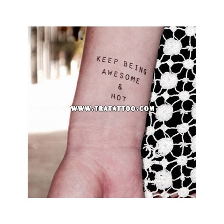 Тату-стікер "Awesome"