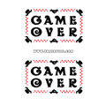 Тату-стикер "Game Over"