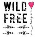Тату-стикер "Free &amp; Wild"