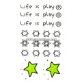 Тату-стикер "Play"
