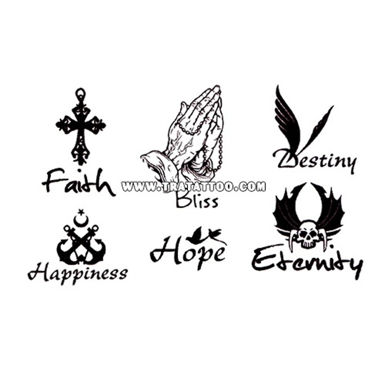 Тату-стікер "Faith"