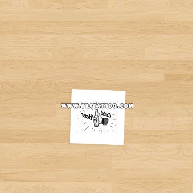 Тату-стикер "Cold Beer"