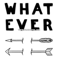 Тату-стикер "WHATEVER"