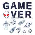 Тату-стікер "GAME OVER"