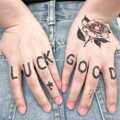 Тату-стікер "GOOD LUCK"