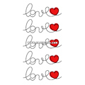Тату-стікер "LOVE"
