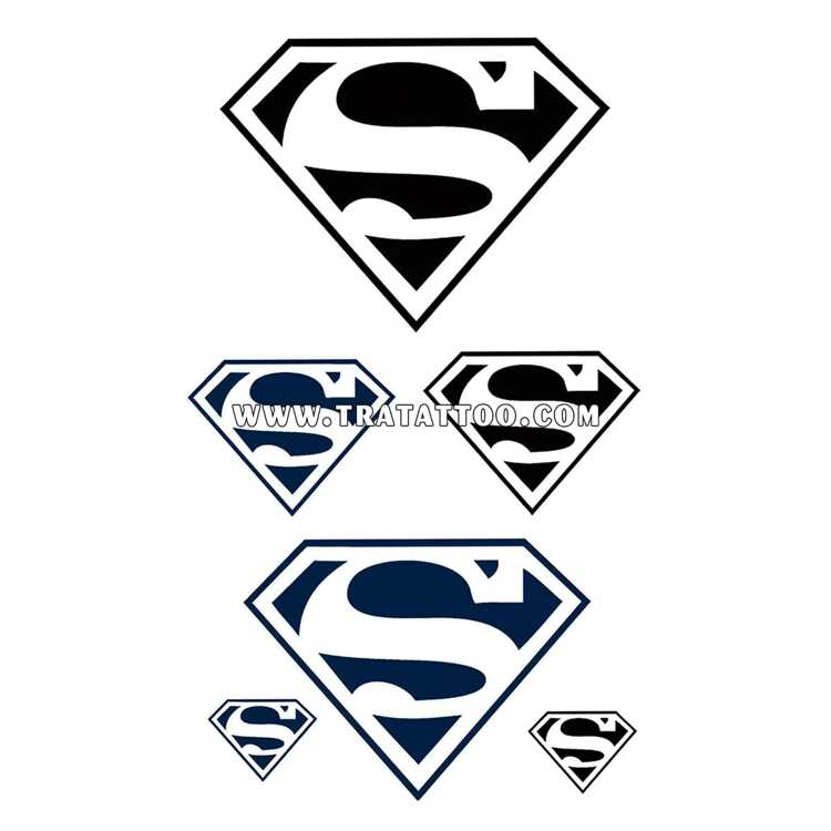 Тату-стикер "Superman"