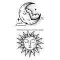 Тату-стикер "Sun"