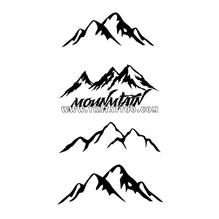 Тату-стікер "Mountain"