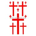 Тату-стикер "Крест"