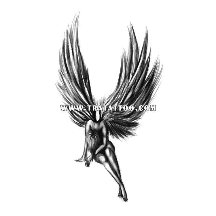 Тату-стикер "Angel"