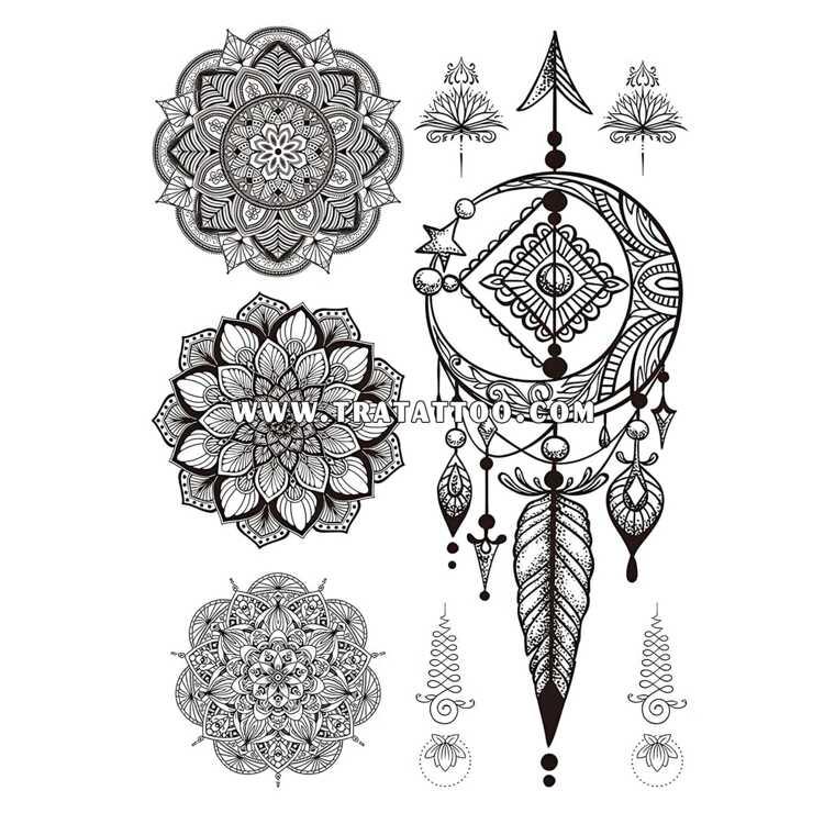 Тату-стикер "Mehndi"