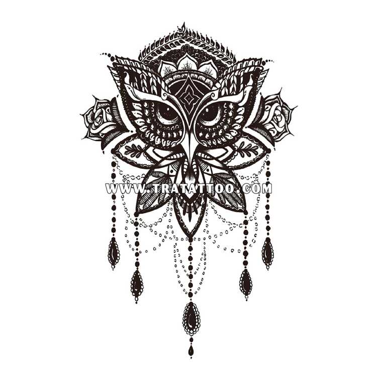 Тату-стікер "Owl"