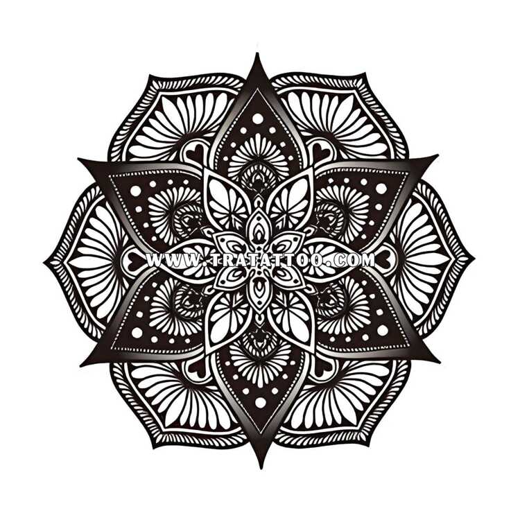 Тату-стікер "Mandala"