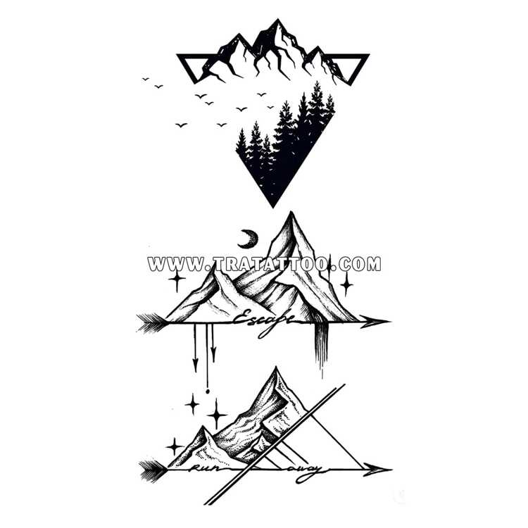 Тату-стикер "Escape"