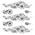 Тату-стикер "Цветы"