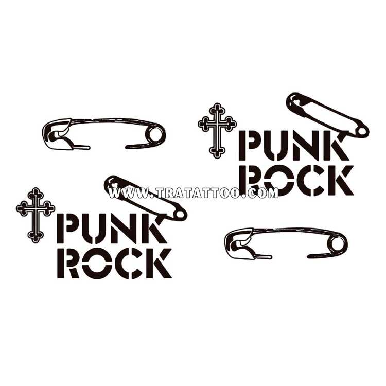 Тату-стікер "Punk Rock"