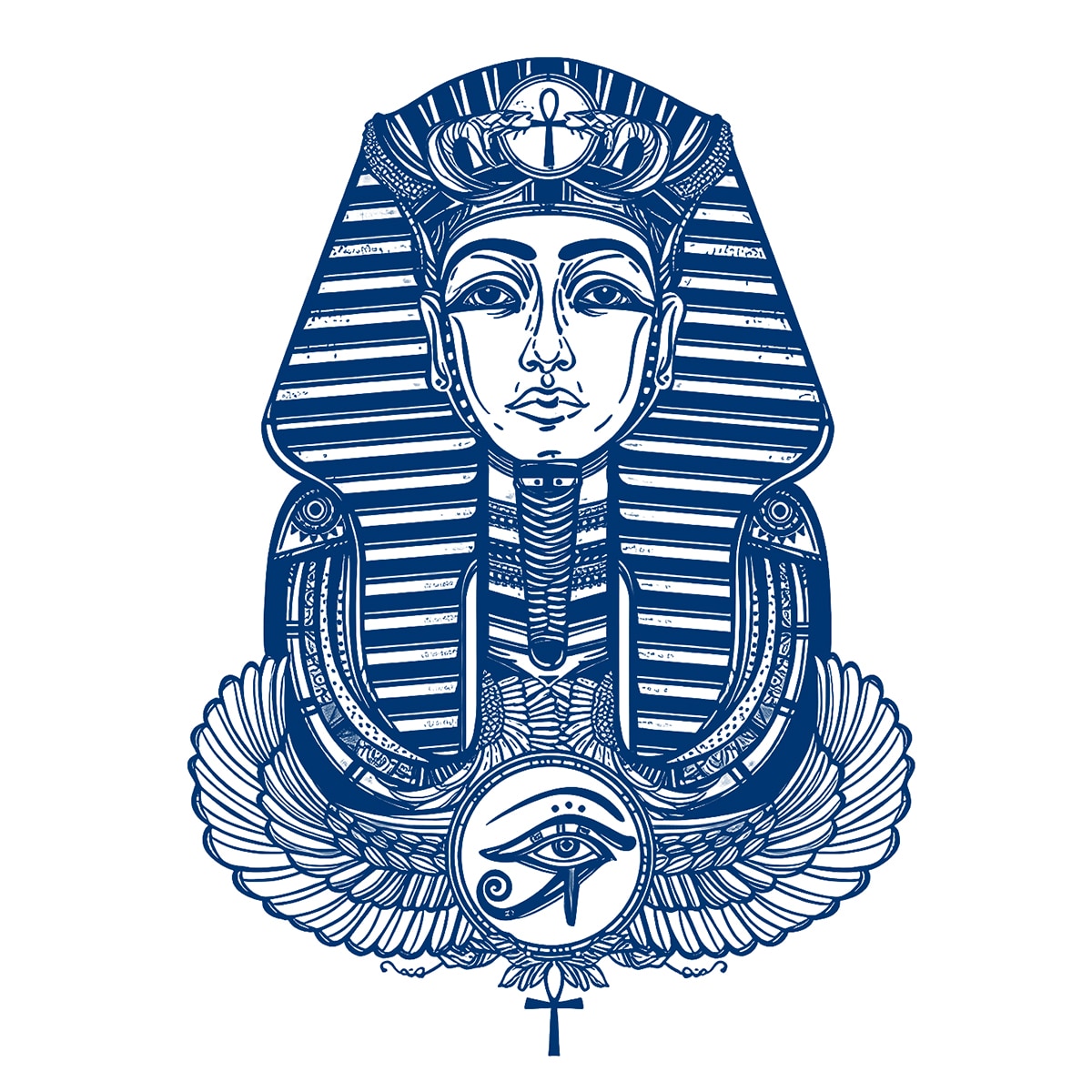 Перебивне пігментне тату Фараон