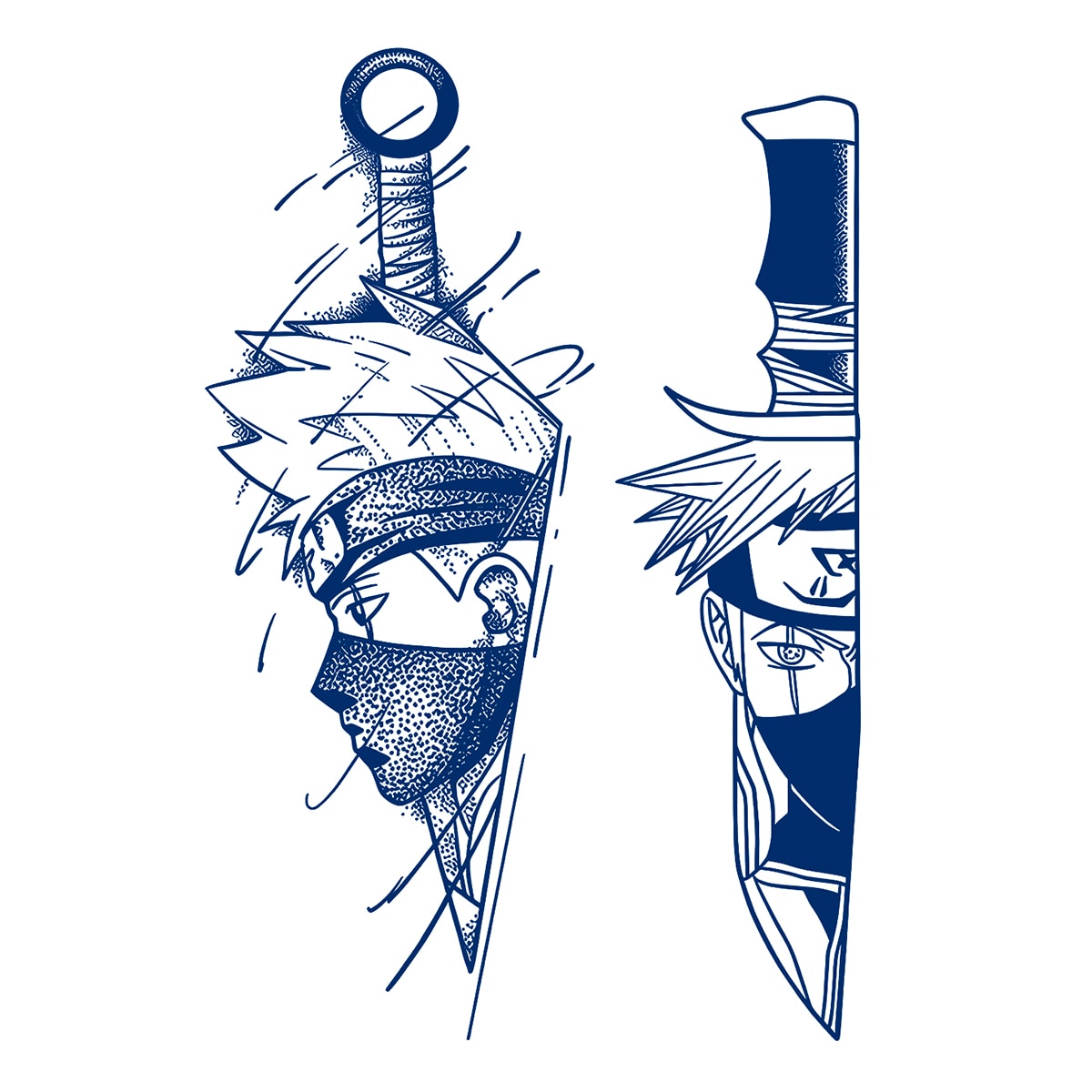 Перебивна пігментна тату Наруто