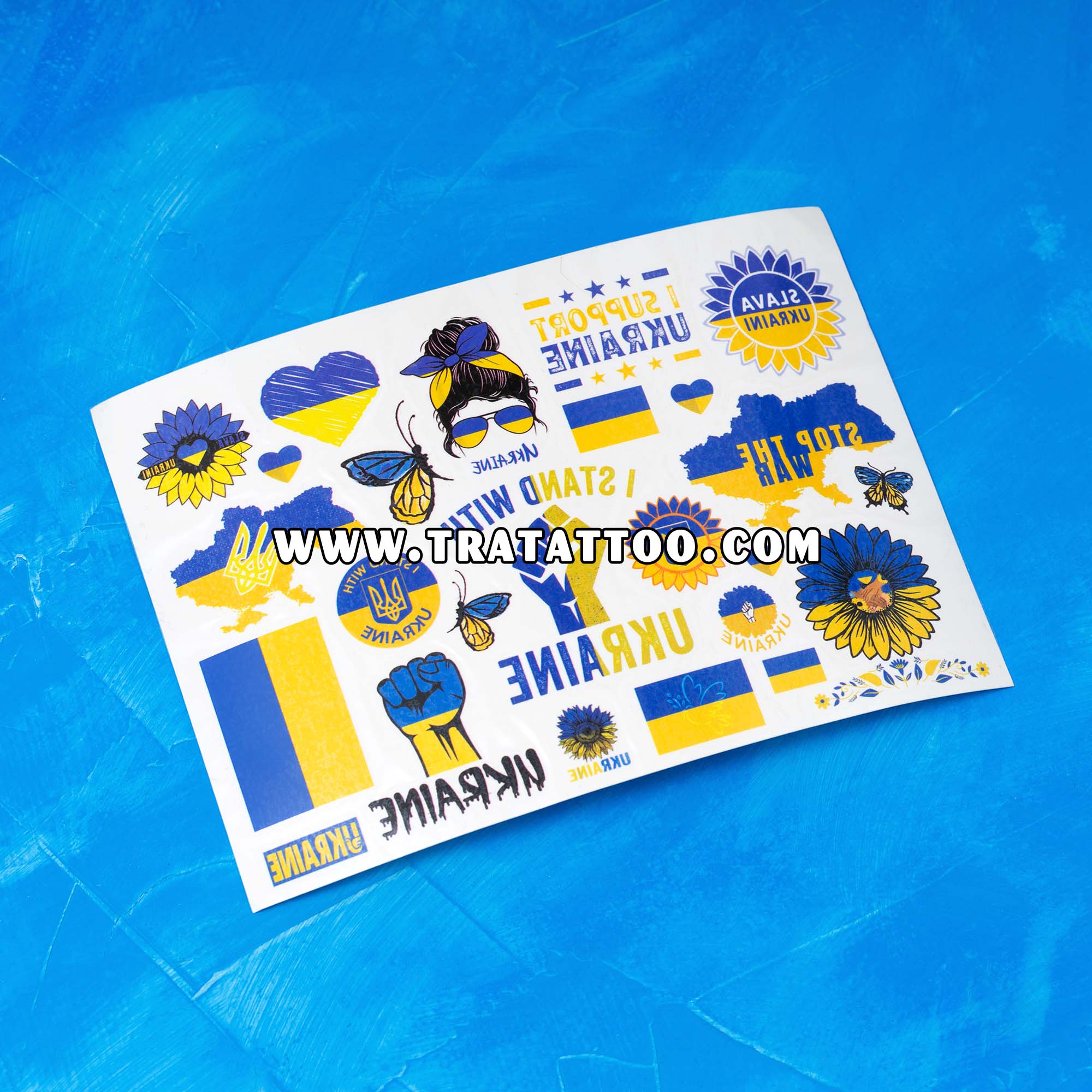 Набір патріотичних наліпок тату