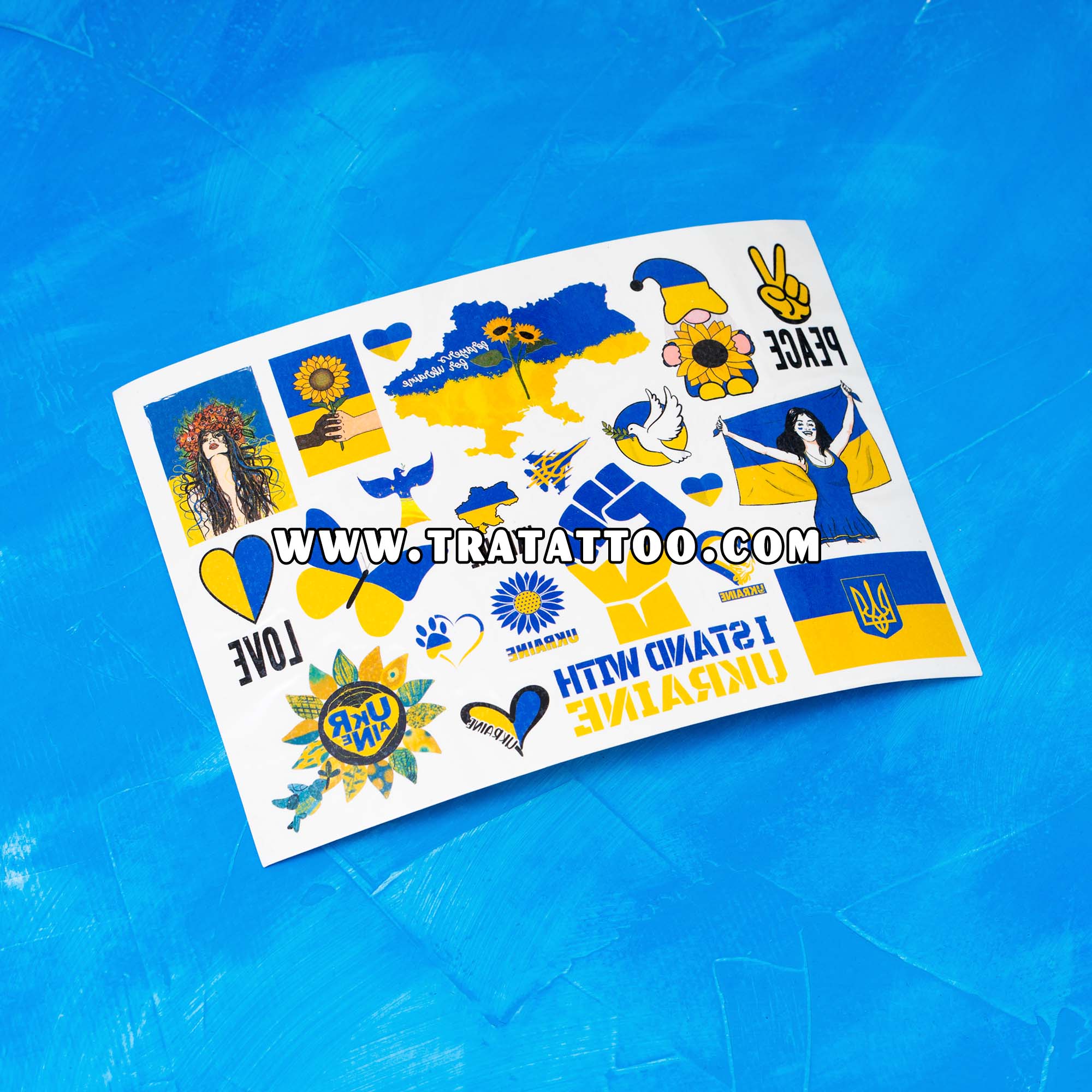 Набір патріотичних тату з національною символікою